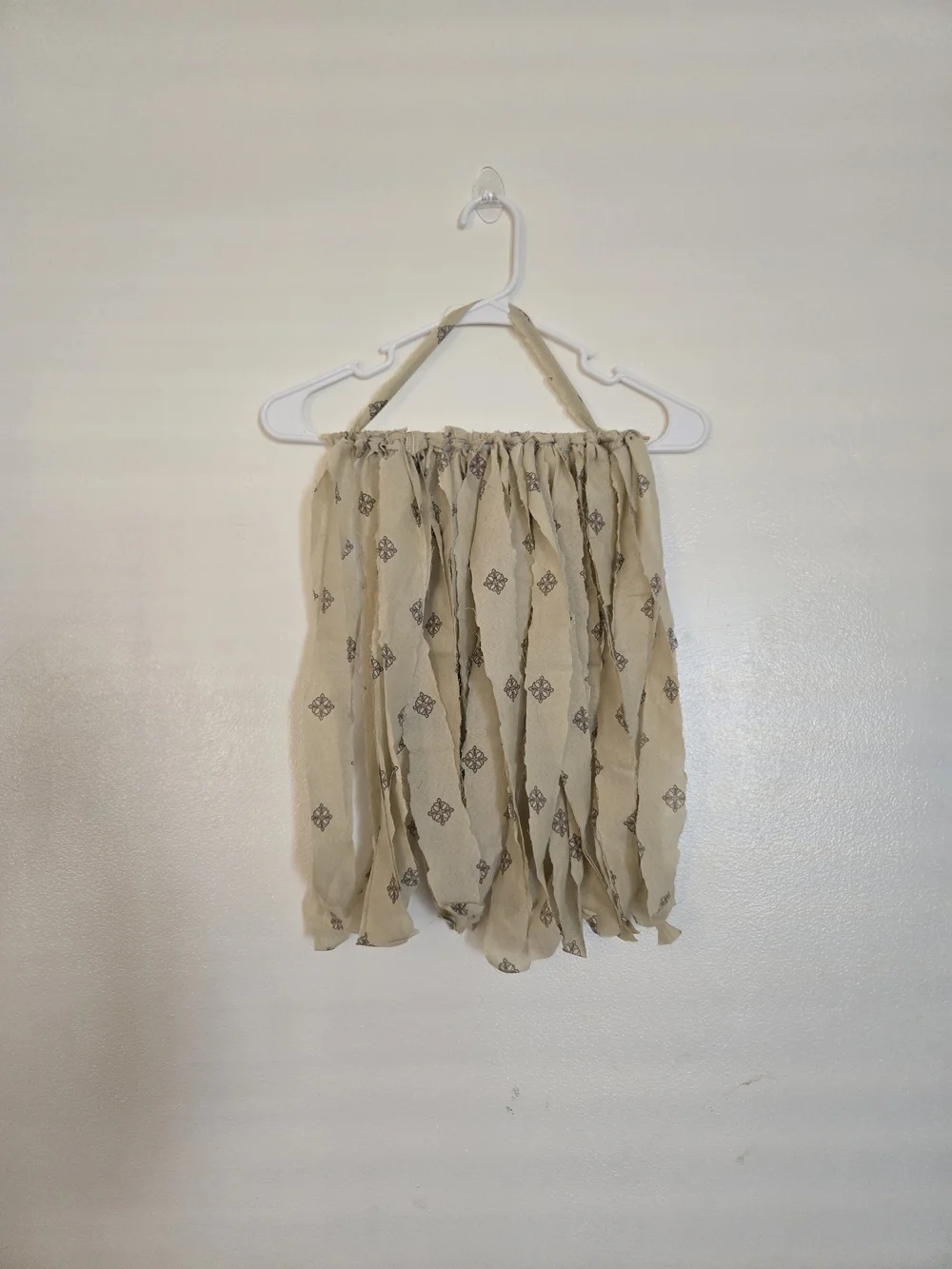 4/$15 Boho Beige Tassel Wall Hanging - Neutral Textile Decor